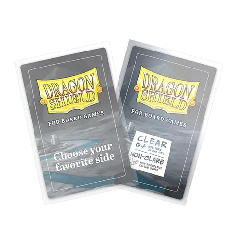 Arcane Tinmen Dragon Shield Board Game Sleeves - Clear Non-Glare - American Standard 57x89mm 100ct