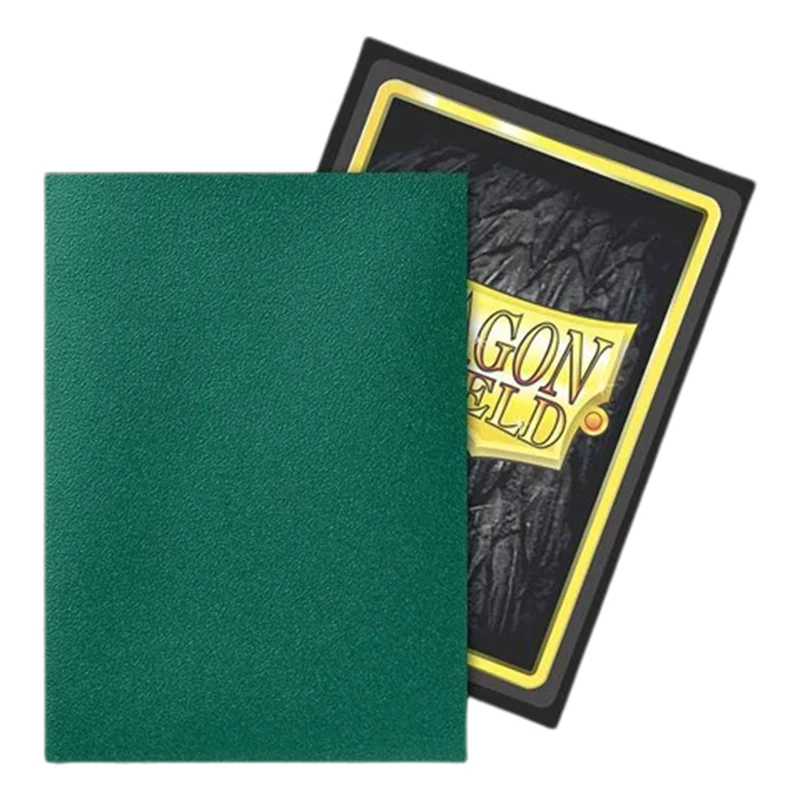 Arcane Tinmen Dragon Shield Japanese 60ct Dual Matte Power Metallic Green Sleeves 59x86mm