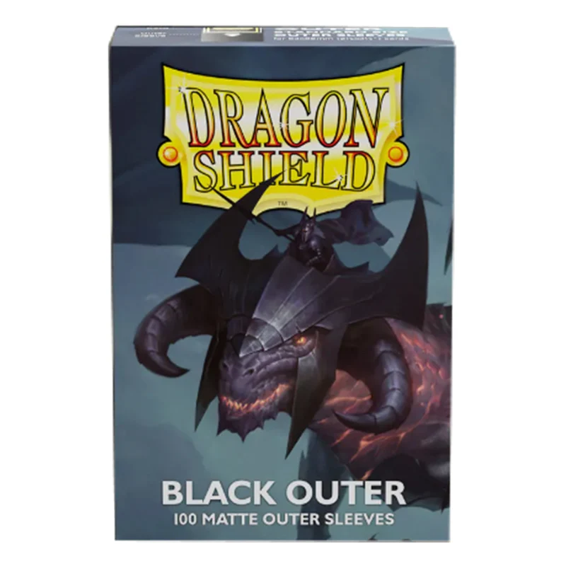 Arcane Tinmen Dragon Shield Matte Black Standard Size Outer Sleeves