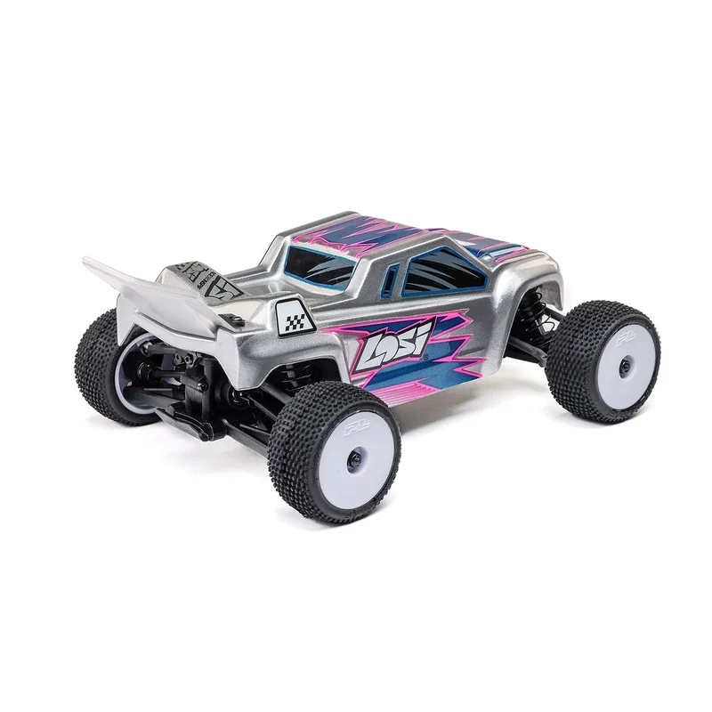 Losi Micro-T RC Stadium Truck Electric 2WD 1/28 Scale RTR - Silver