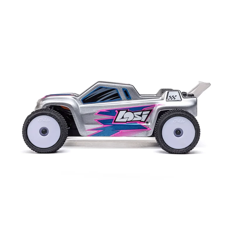 Losi Micro-T RC Stadium Truck Electric 2WD 1/28 Scale RTR - Silver