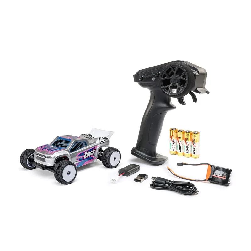 Losi Micro-T RC Stadium Truck Electric 2WD 1/28 Scale RTR - Silver