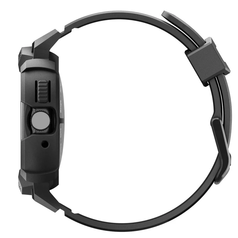 Spigen Pixel Watch 5/4 45mm Rugged Armor Pro Band Case with Stand (Black)