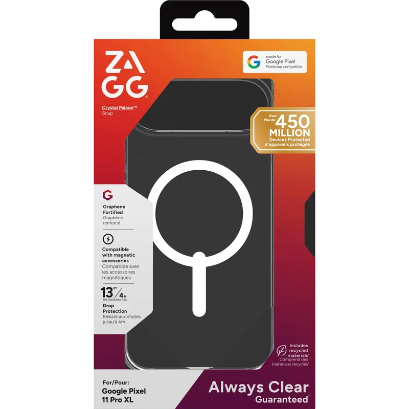 ZAGG Crystal Palace Snap case for Pixel 11 Pro XL (Clear)