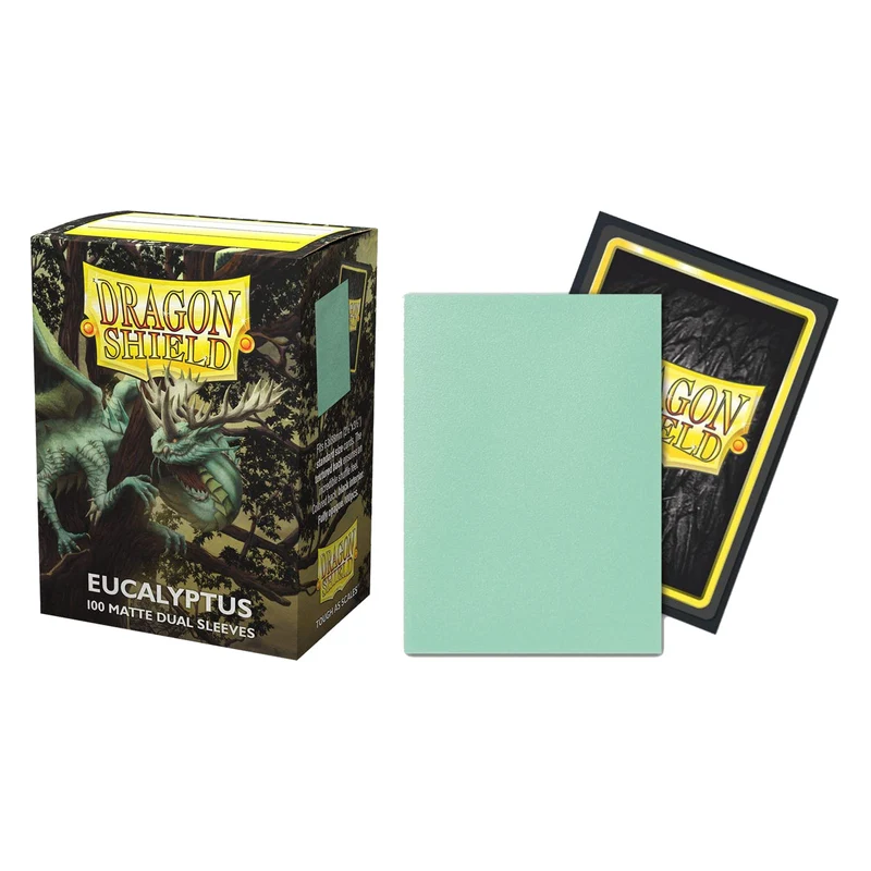Arcane Tinmen Dragon Shield Standard 100ct Dual Matte Eucalyptus Pastel Green Sleeves 63x88mm