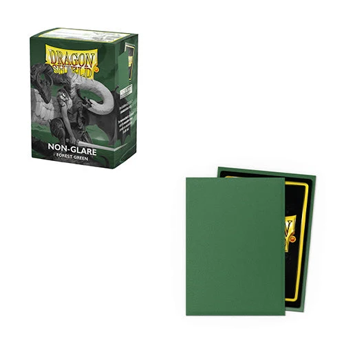 Arcane Tinmen Dragon Shield Standard 100ct Non Glare Matte Forest Green Sleeves 63x88mm