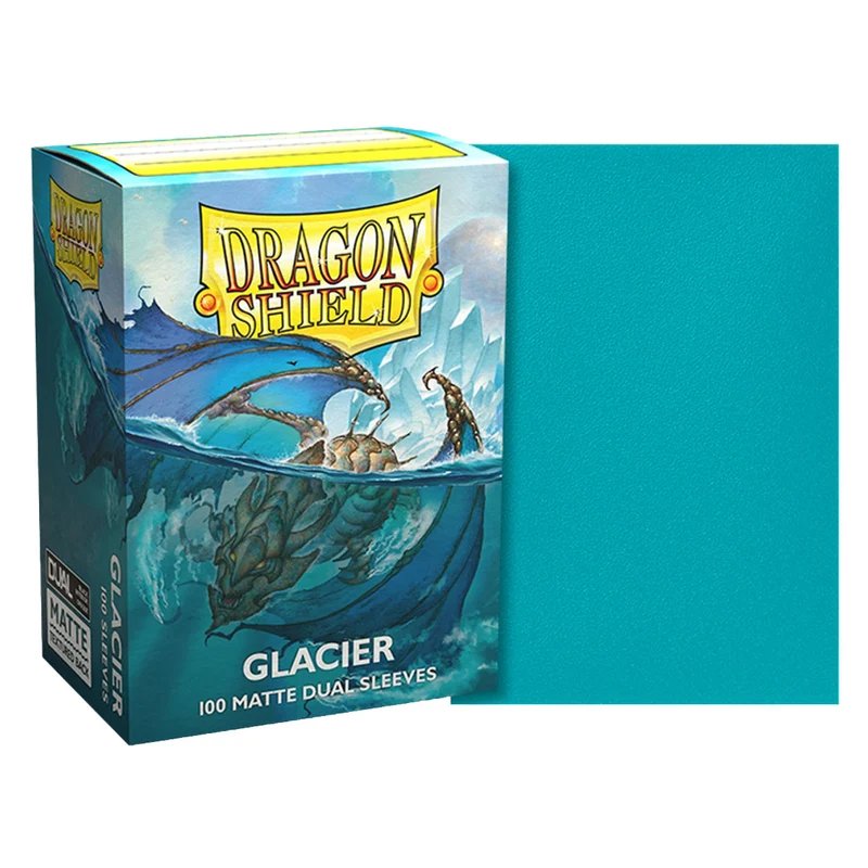 Arcane Tinmen Dragon Shield Standard 100ct Dual Matte Glacier Blue Sleeves 63x88mm