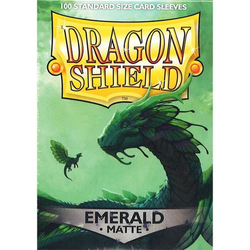 Arcane Tinmen Dragon Shield Standard 100ct Matte Emerald Green Sleeves 63x88mm