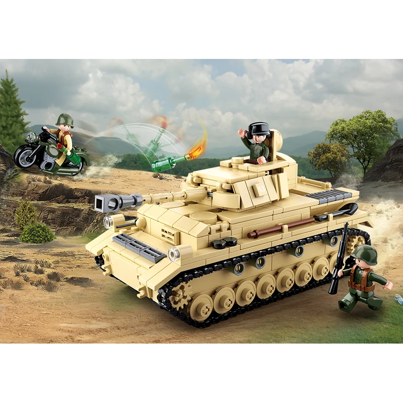543pc WWII Tank Panzer IV 2 in 1
