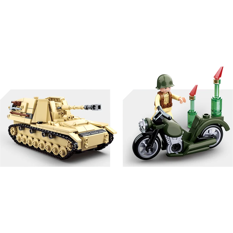 543pc WWII Tank Panzer IV 2 in 1