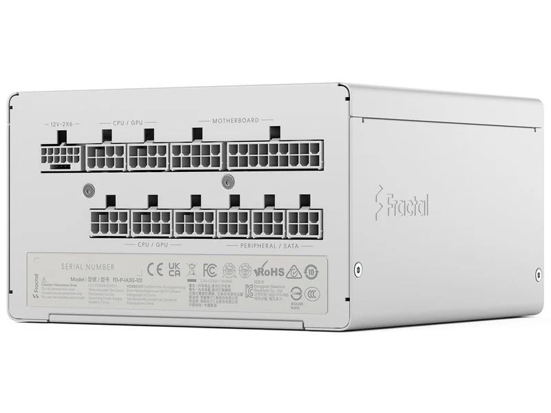 Fractal Design Ion 3 1000W 80 Plus Gold Fully Modular Power Supply (White)