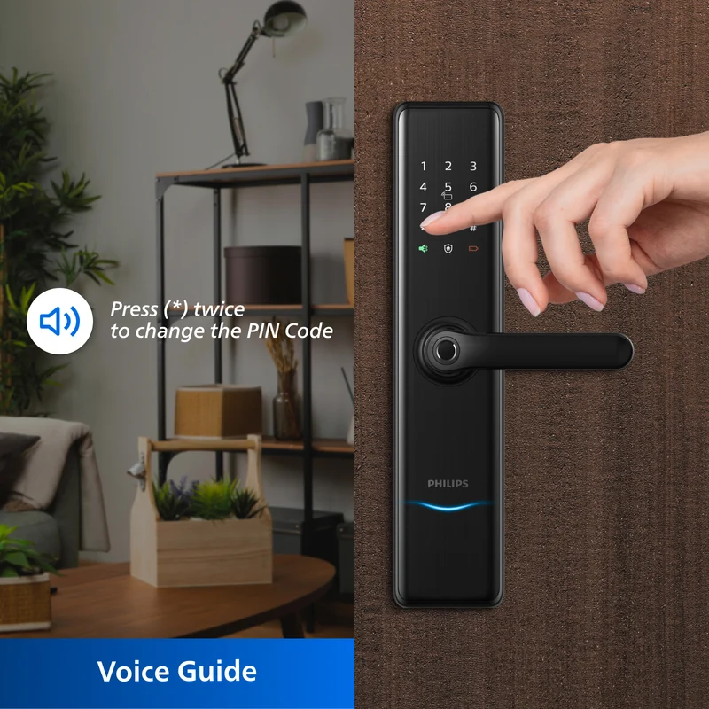 Philips 7300-5HB Smart Handle Lock EasyKey (Black)