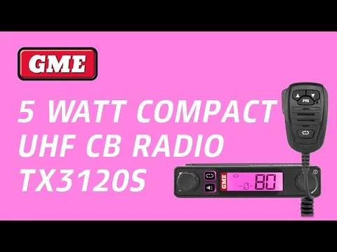 GME TX3120S Super Compact UHF CB Radio with Speaker Mic