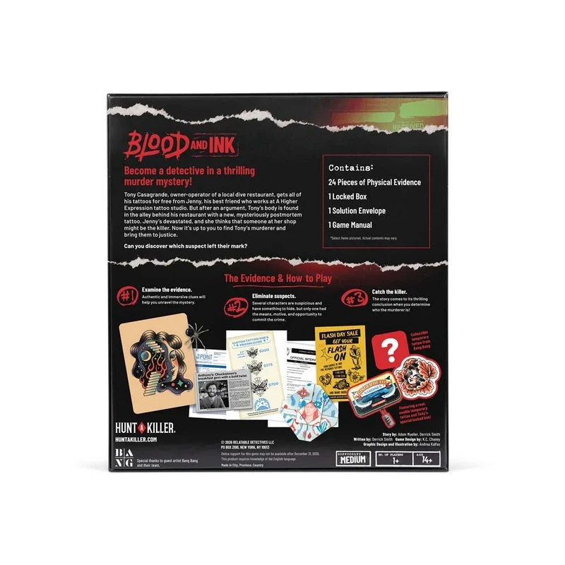 Hunt A Killer: Blood & Ink Murder Mystery Game
