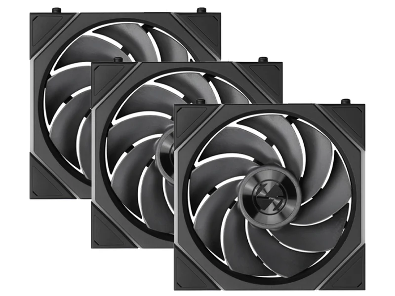 Lian Li Uni Fan TL Flex 2.4GHz Wireless 120mm ARGB Fan 3 Pack - Black (12TL1F3B)