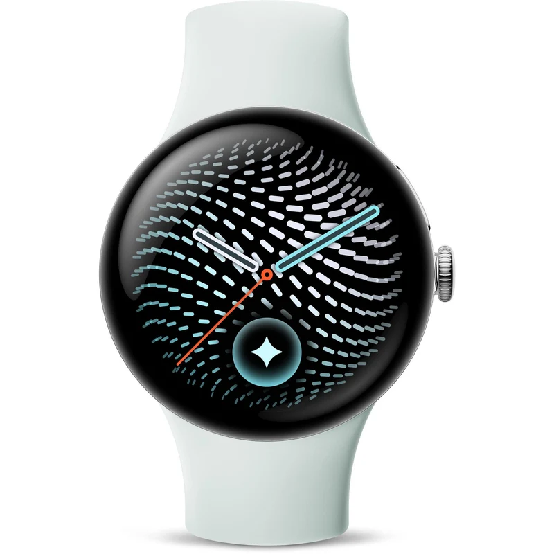 Google Pixel Watch 5 45mm (Polished Silver/Fog Active Band 2nd Gen)