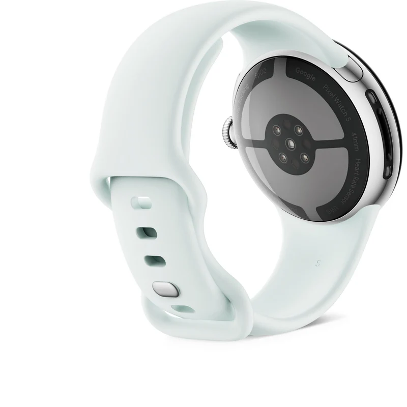 Google Pixel Watch 5 41mm LTE (Polished Silver/Fog Active Band 2nd Gen)