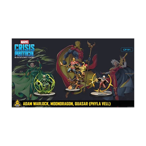 Atomic Mass Games Marvel Crisis Protocol Adam Warlock, Moondragon, & Quasar