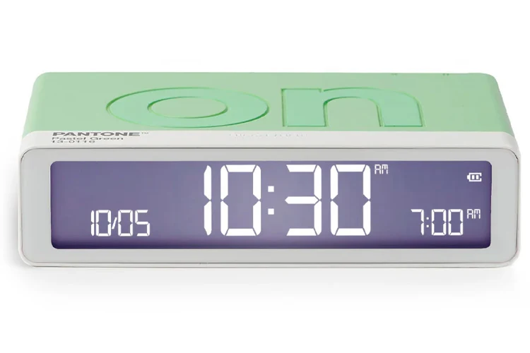 Lexon Flip Classic Reversible Alarm Clock PANTONE (Green)