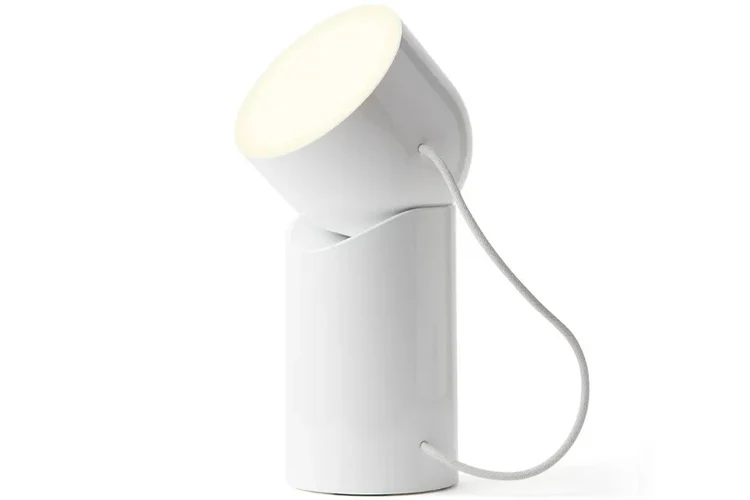 Lexon Orbe Portable Led Lamp With Moving Head (White)