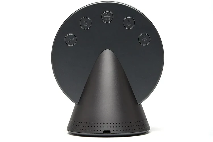 Lexon Conic Radio Alarm Clock With FM Bluetooth Speaker - Grey