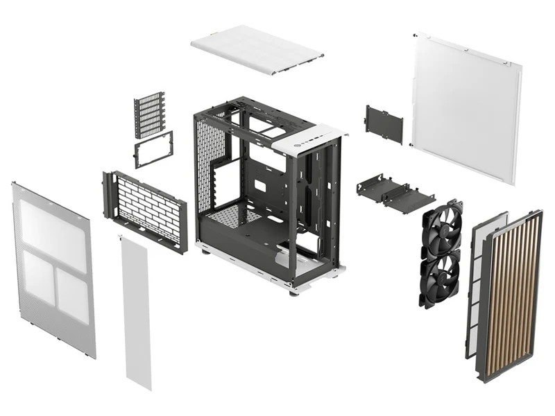 Fractal Design North Mid-Tower Case - Chalk White (Mesh)