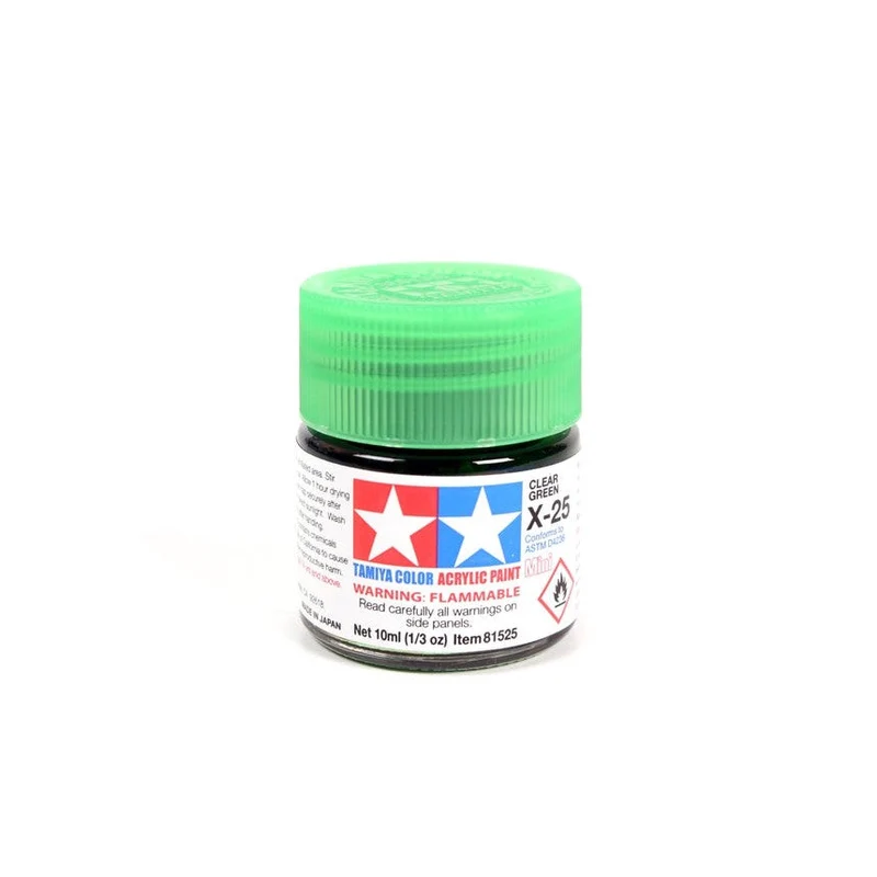 Tamiya Acrylic Gloss Clear Green 10ml