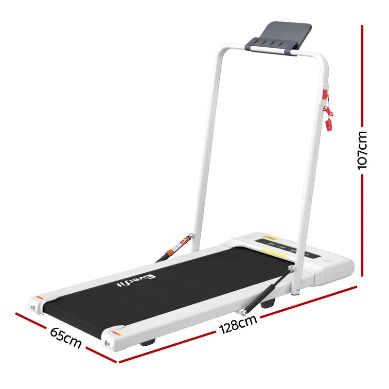 Everfit Treadmill Electric Walking Pad Under Desk Home Gym Fitness 400mm (White)