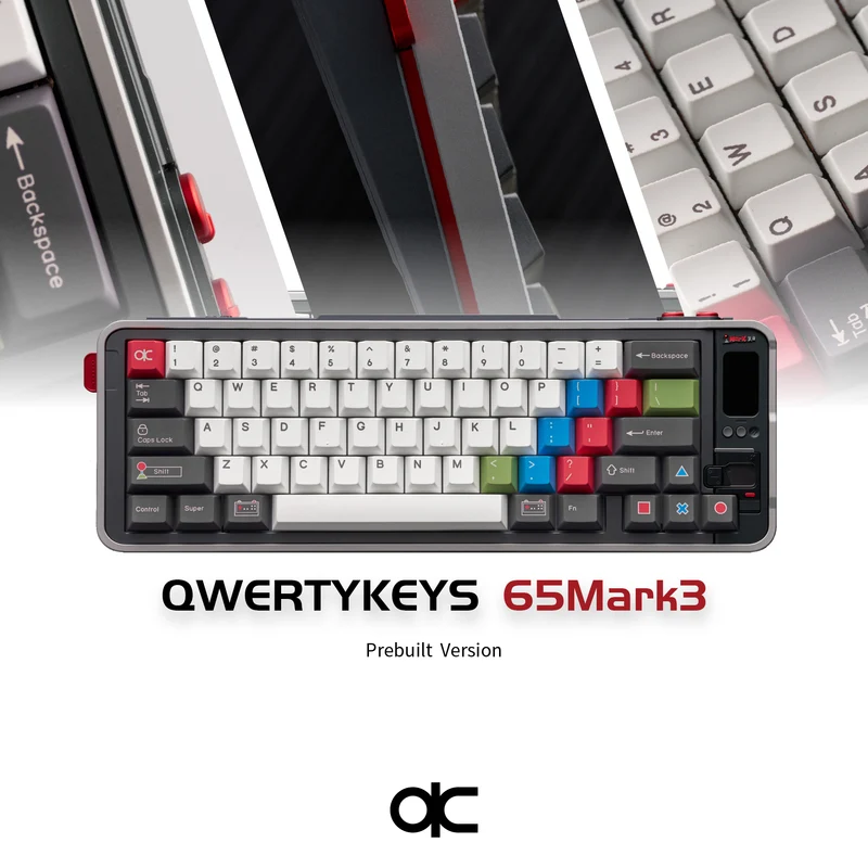 Qwertykeys QK65 Mk3 Prebuilt Wireless Mechanical Keyboard (Bubble Dragon)