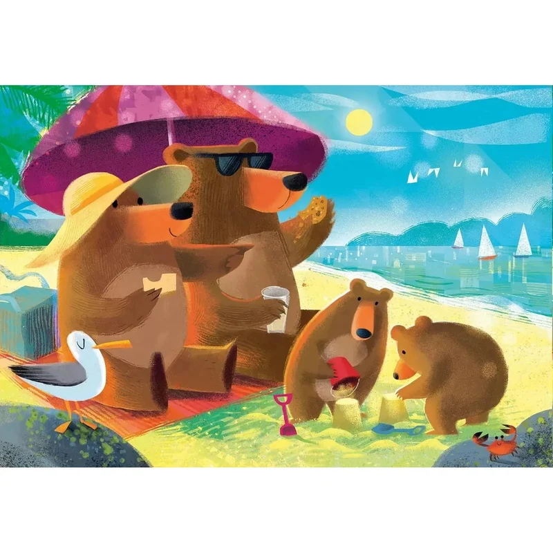 Ravensburger 2x24pc Bear Family Vacations Puzzle