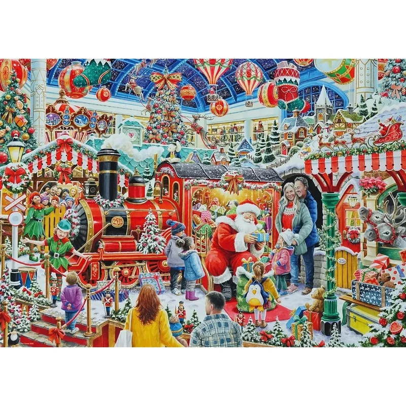 Ravensburger 1000pc Santa's Steam Train Grotto Puzzle