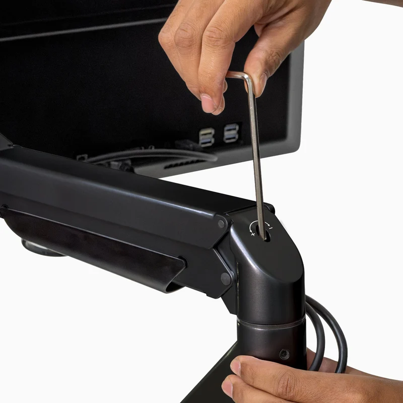 Desky Dual Monitor Arm - Black