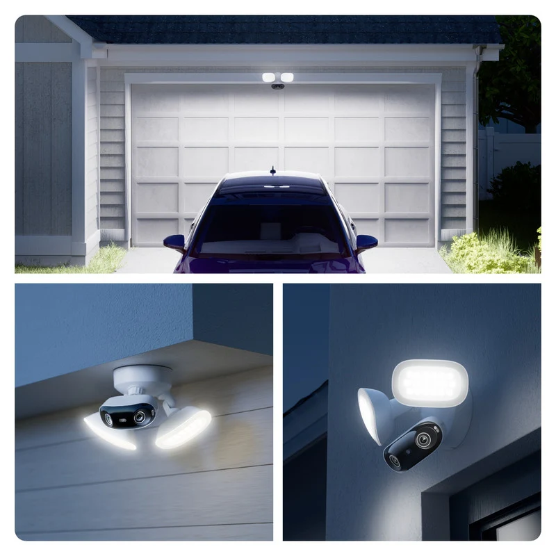 Reolink PoE Security Camera Elite Pro Floodlight PoE 16MP 180° Dual Lens 2 pack