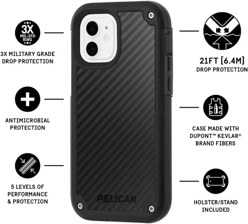 Pelican Shield Case for iPhone 12 mini - MagSafe Kevlar