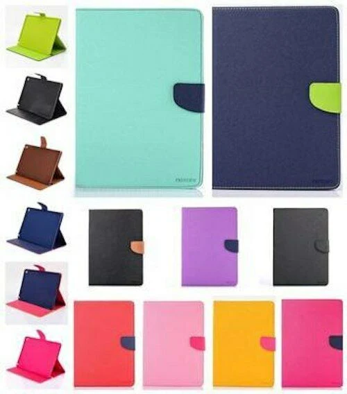 Goospery Fancy Diary Case for iPad Pro 12.9" 4th / 5th / 6th Gen (Red/Navy)