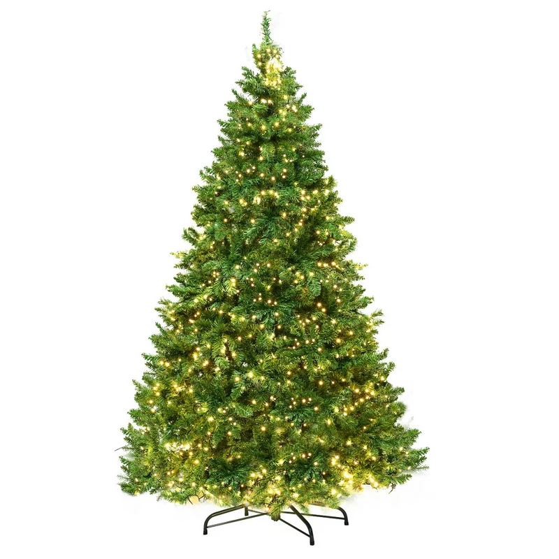 Jingle Jollys Christmas Tree 1.8m LED Xmas Tree Decorations 874 Tips 8 Modes