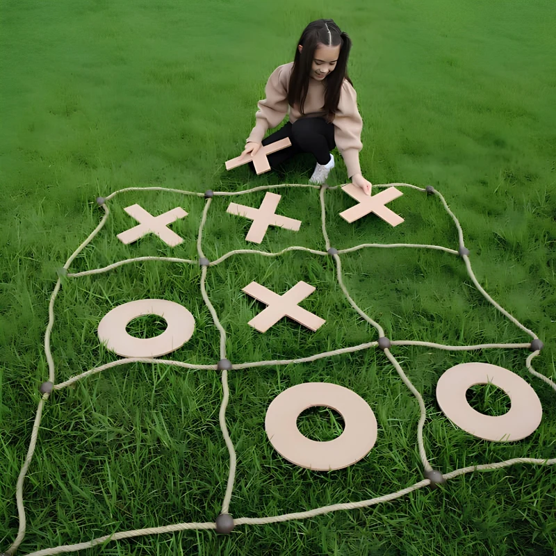 Jenjo Games Giant Naughts And Crosses Tic Tac Toe Game Set