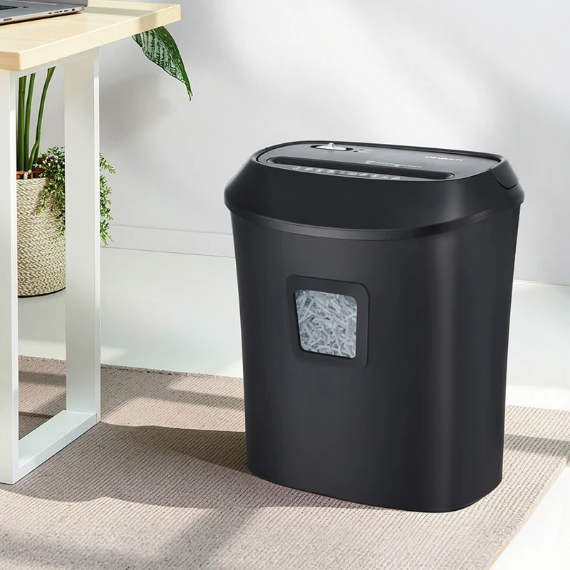 Devanti Electric Paper Shredder for Home Office 10 A4 Paper Sheet Cross-Cut Paper