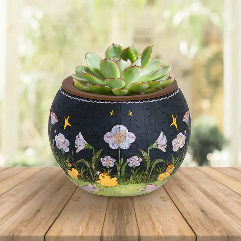 Pintoo 3D Flowerpot The Dreamy Duck Puzzle