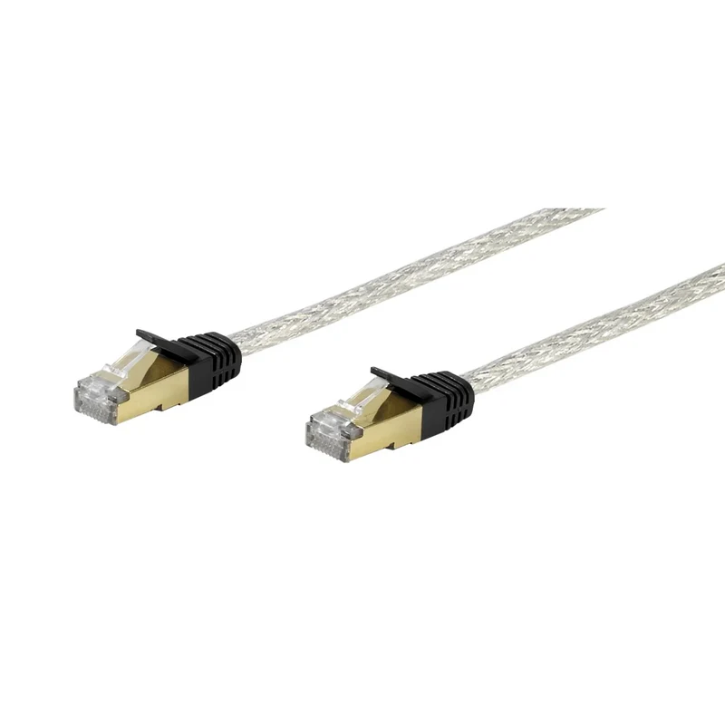 VIVANCO Hochwertiges CAT6 Netzwerkkabel, kompatibel mit Gigabit LAN, RJ45, doppelt geschirmt, Goldkontakte, 10 Meter, SFTP