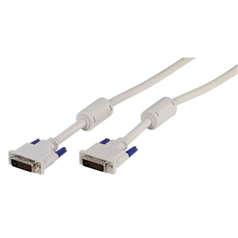 VIVANCO Hochwertiges DVI-D Anschlusskabel 1,8m, kompatibel mit Dual Link Geräten, 9,9 Gbit, vollgeschirmt, schwarz