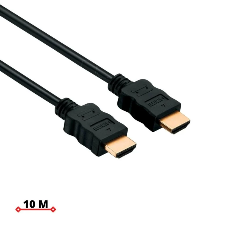 VIVANCO HDMI Kabel 10m 4K mit Ethernet, 3D und 24 Karat vergoldeten Kontakten