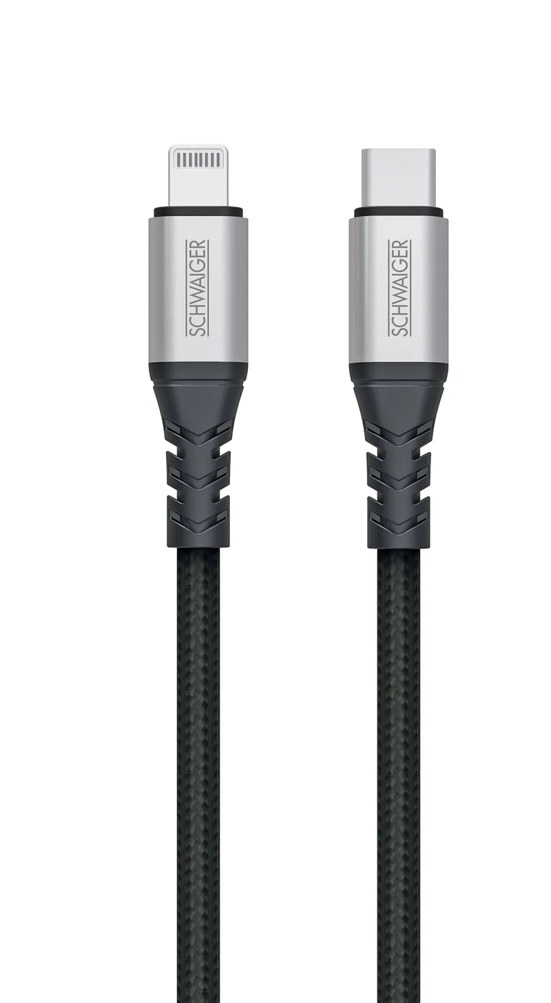 USB-C auf USB-C/Lightning Kabel extrem reißfest 1,2 m