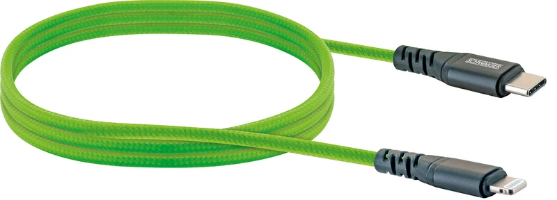 Lightning auf USB-C Kabel grün/rot/blau 1,2 m
