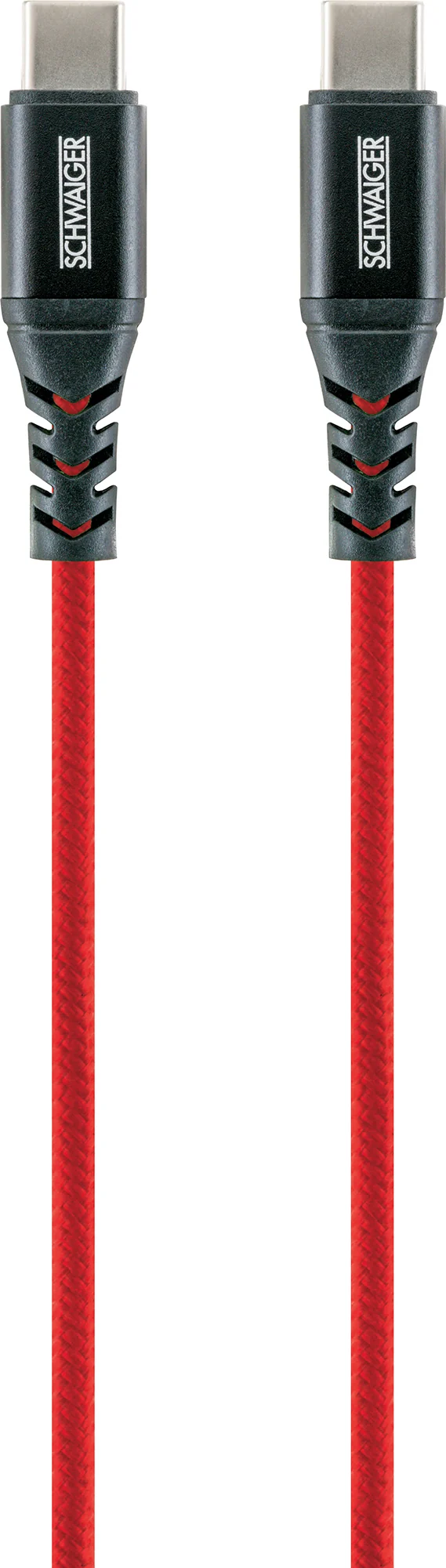 USB-C auf USB-C Kabel rot/grün/blau 1,2 m