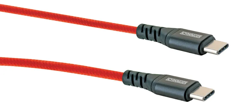 USB-C auf USB-C Kabel rot/grün/blau 1,2 m
