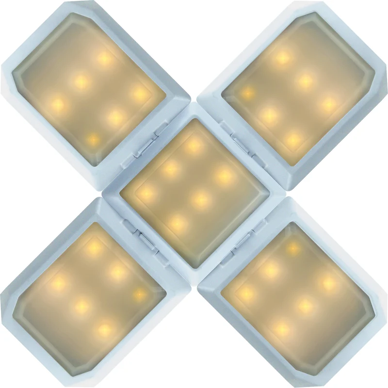Solar-Hängeleuchte klappbar mit Haken Schwarz/Weiß