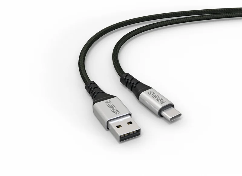 USB-C auf USB-A Kabel extrem reißfest 1,2 m