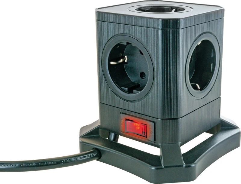 Ladeblock 5fach mit USB-C/A schaltbar