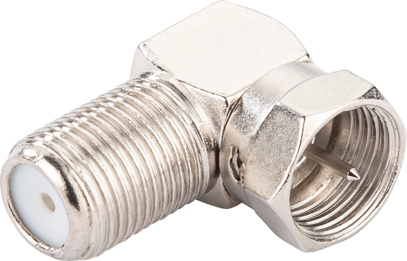 F-Winkeladapter Stecker auf Buchse 2er Set
